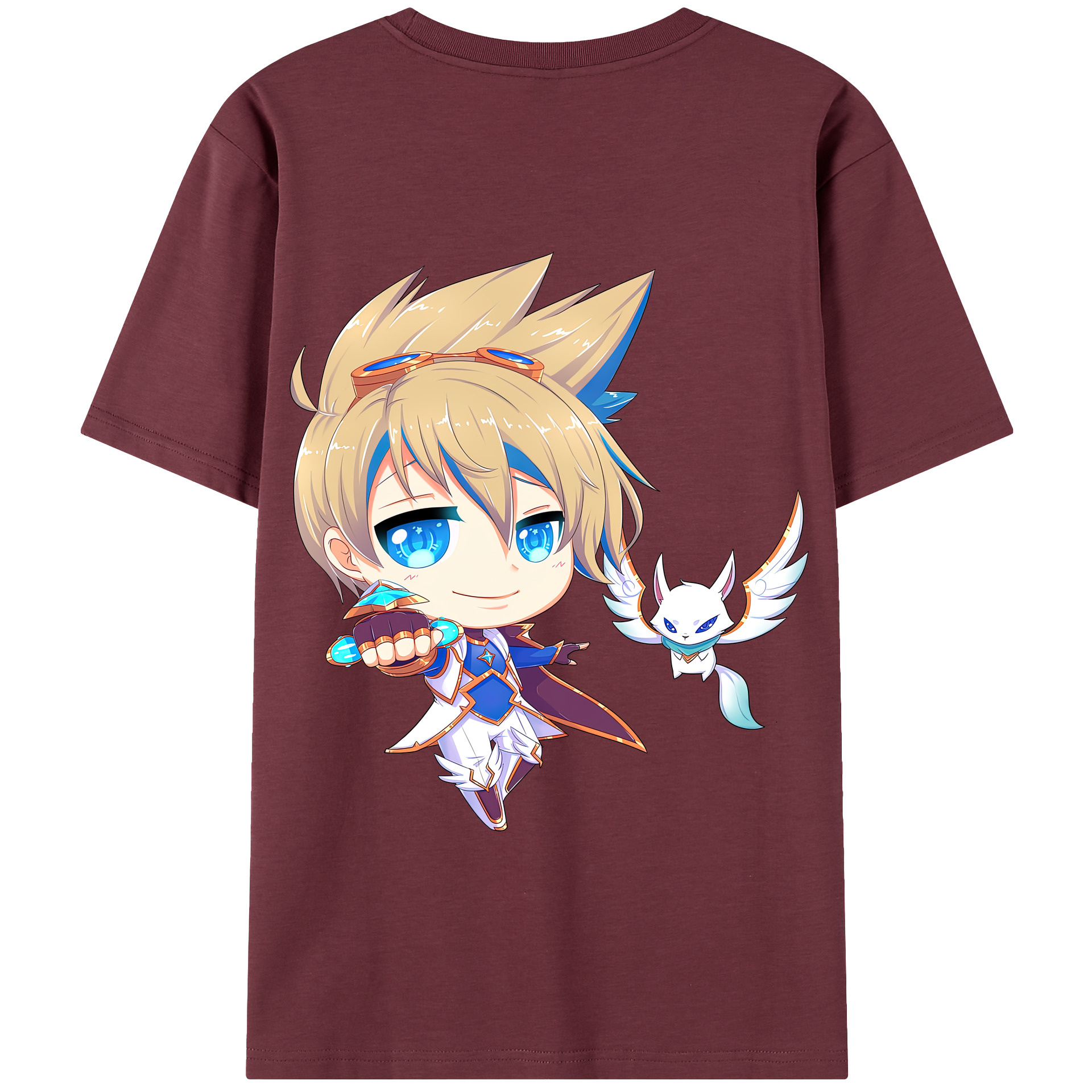 リーグ・オブ・レジェンド League of Legends LOL 綿100％半袖Tシャツ（背面プリント）